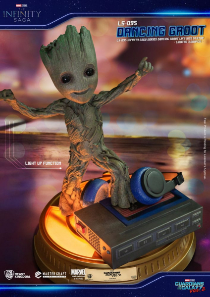 Dancing Groot Life-Size Statue Exclusive, Guardians of the Galaxy Vol. 2, 32 cm
