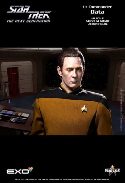 Lt. Commander Data Actionfigur 1:6, Star Trek: The Next Generation, 30 cm