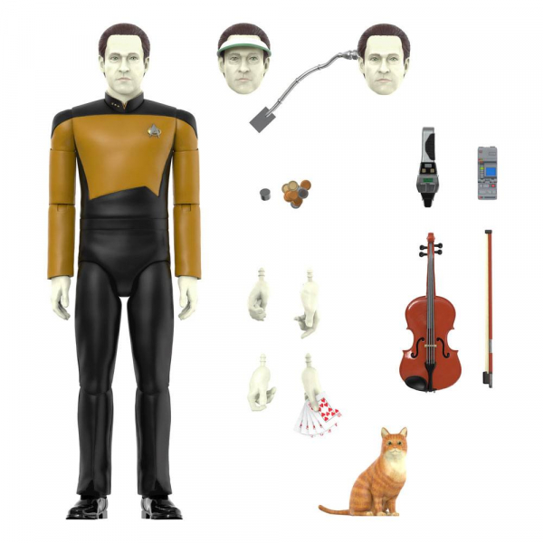 Lieutenant Commander Data Actionfigur Ultimates, Star Trek: The Next Generation, 18 cm