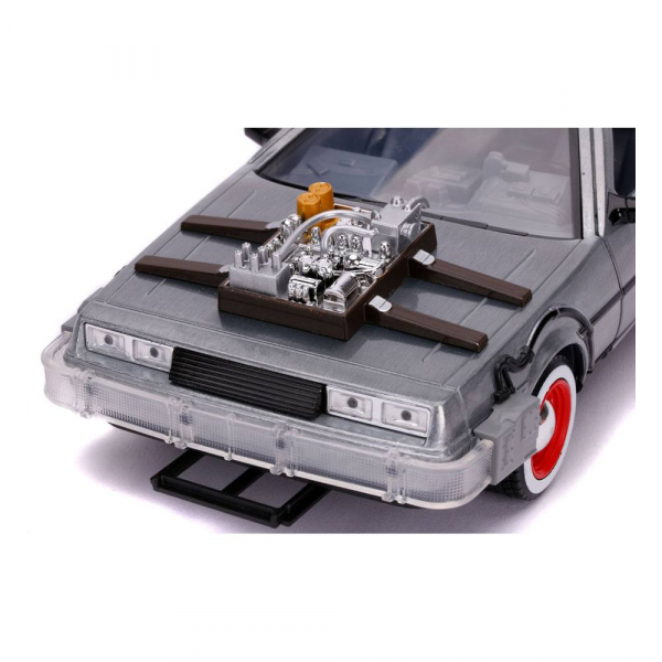 DeLorean Zeitmaschine DieCast-Modell 1:24 Hollywood Rides, Zurück