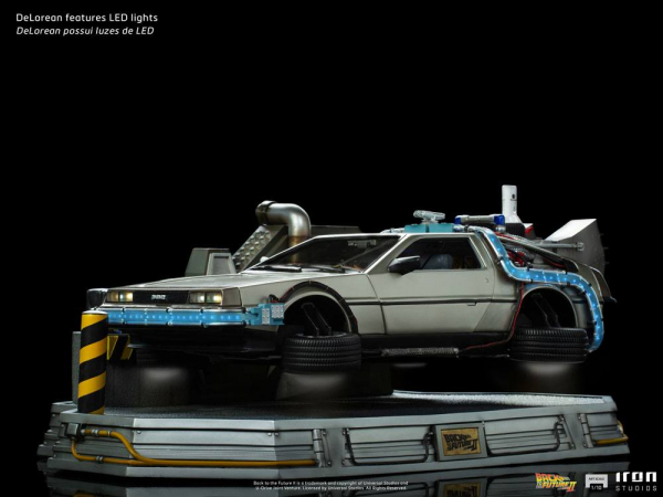 DeLorean Statue 1:10 Art Scale, Zurück in die Zukunft II, 58 cm