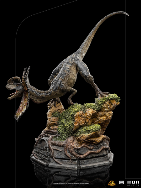 Dilophosaurus Statue 1:10 Art Scale, Jurassic World: Ein neues Zeitalter, 13 cm