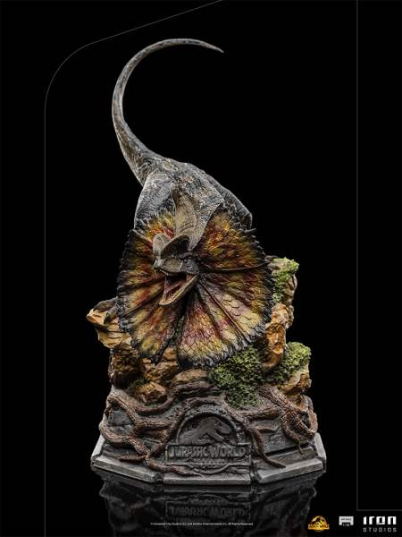 Dilophosaurus Statue 1:10 Art Scale, Jurassic World: Ein neues Zeitalter, 13 cm