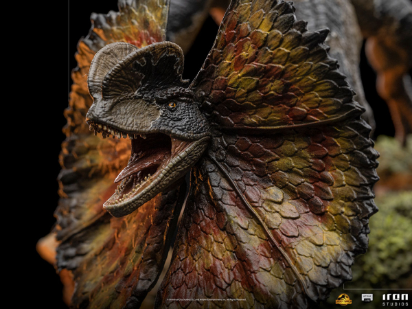 Dilophosaurus Statue 1:10 Art Scale, Jurassic World: Ein neues Zeitalter, 13 cm