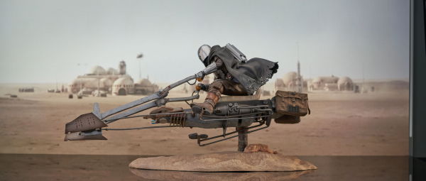 Din Djarin with Speeder Bike Statue 1:7 Premier Collection, Star Wars: The Mandalorian, 23 cm