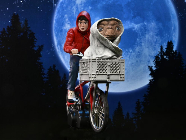 Elliott & E.T. on Bicycle Actionfigur 40th Anniversary, E.T. - Der Außerirdirsche, 13 cm