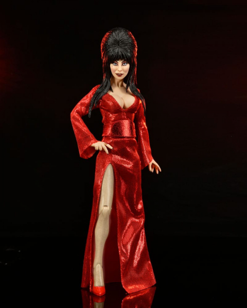 Elvira (Red, Fright, and Boo Ver.) Retro-Actionfigur, Elvira - Herrscherin der Dunkelheit, 20 cm