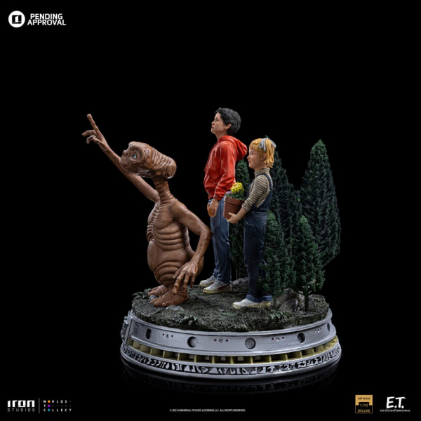 E.T., Elliott & Gertie Statue 1:10 Art Scale Deluxe, E.T. - Der Außerirdische, 20 cm