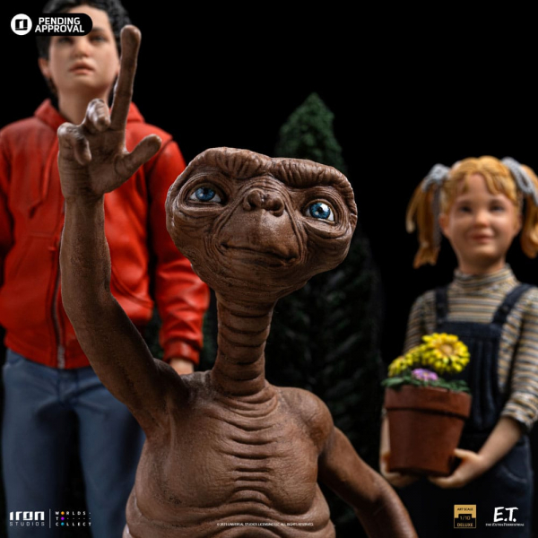 E.T., Elliott & Gertie Statue 1:10 Art Scale Deluxe, E.T. - Der Außerirdische, 20 cm