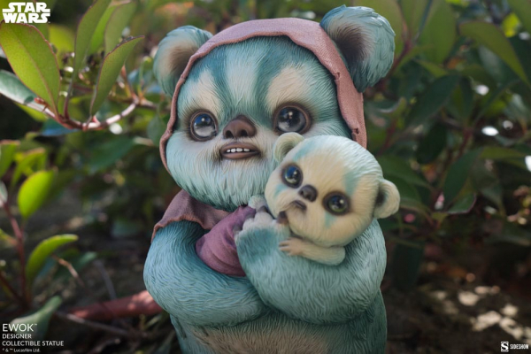 Ewok Designer-Statue by Mab Graves, Star Wars, 18 cm