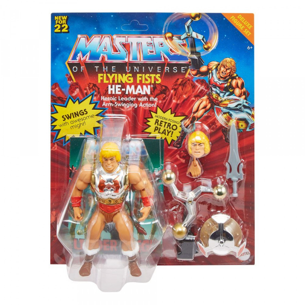 Flying Fists He-Man Actionfigur MOTU Origins Deluxe, Masters of the Universe, 14 cm