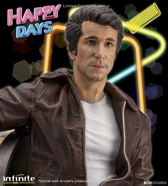 Fonzie Statue 1:6 Old & Rare, Happy Days, 34 cm