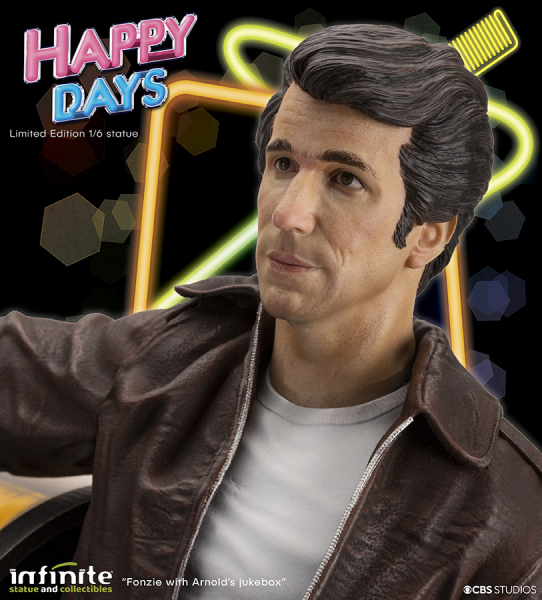 Fonzie Statue 1:6 Old & Rare, Happy Days, 34 cm