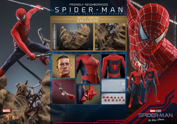 Friendly Neighborhood Spider-Man (Deluxe Version) Action Figure 1/6 Movie Masterpiece Series, Spider-Man: No Way Home, 30 cm