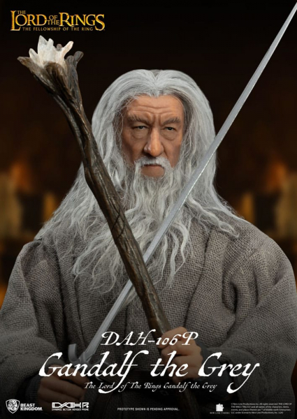 Gandalf der Graue Actionfigur 1:9 Dynamic 8ction Heroes, Der Herr der Ringe, 21 cm