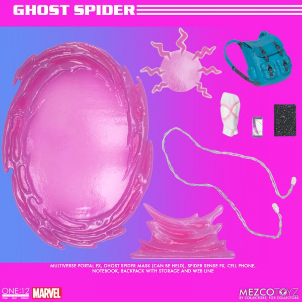 Ghost-Spider from Earth-65 Actionfigur 1:12 Mezco, Marvel, 16 cm