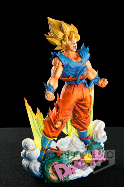 Banpresto - Estatueta DBZ - Son Goku Super Saiyajin Super Master Stars  Piece Diorama 20 cm - 3296580262298