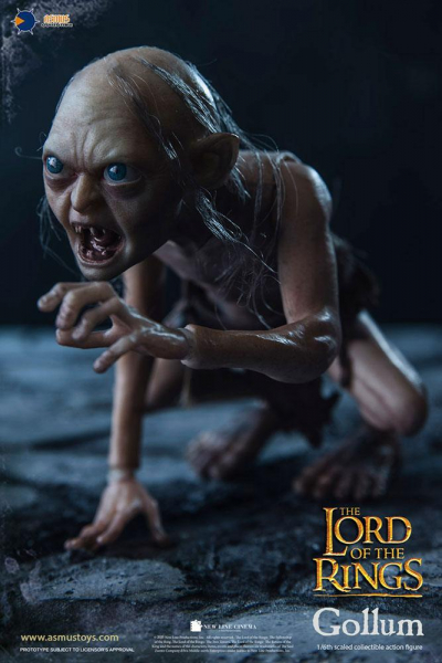 Gollum Action Figure 1/6, The Lord of the Rings, 19 cm