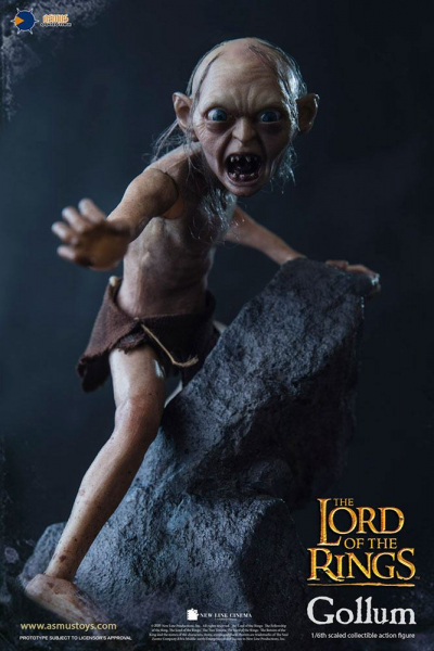 Gollum Action Figure 1/6, The Lord of the Rings, 19 cm