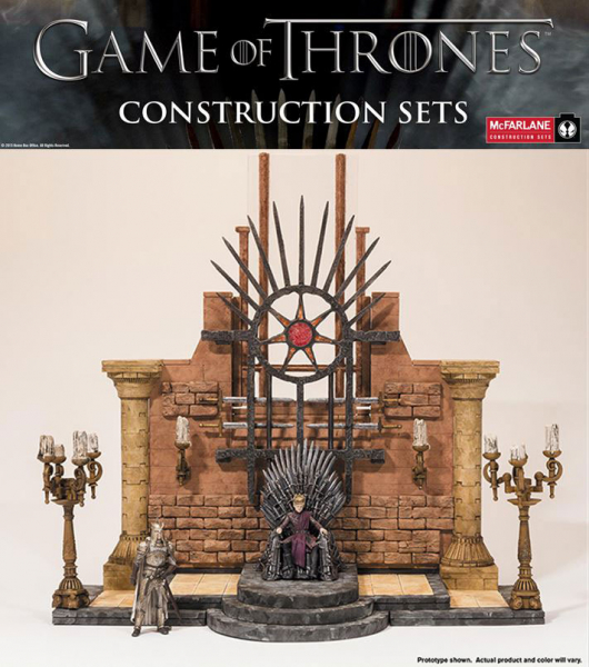 Mcfarlane toys game of thrones iron best sale throne room construction set