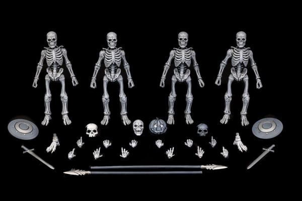 Graveyard Skeletons Actionfiguren-Viererpack, 17 cm