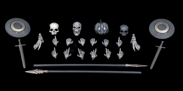 Graveyard Skeletons Actionfiguren-Viererpack, 17 cm