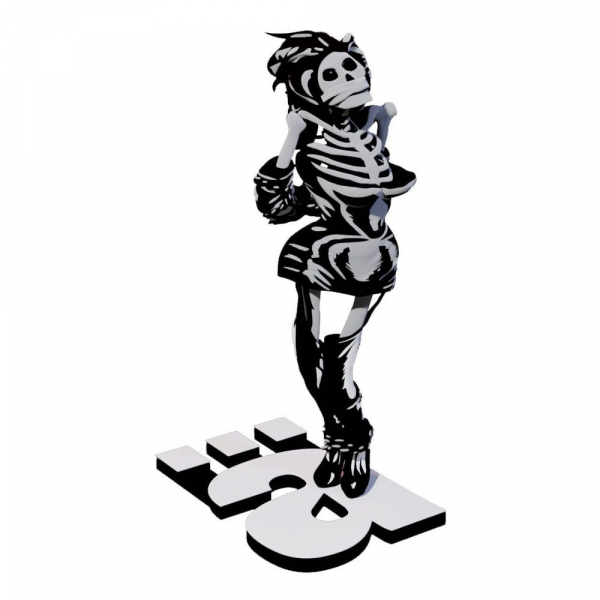 Gwendoline Skelett 1:10 Statue, Die Ärzte, 17 cm