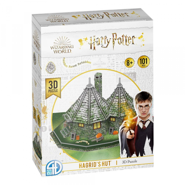 Hagrids Hütte 3D-Puzzle, Harry Potter, 32 cm
