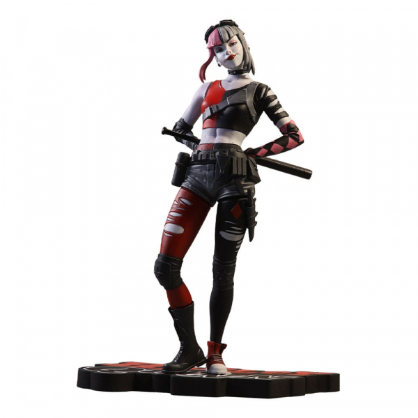 Harley Quinn Statue Red, White & Black by Simone Di Meo, DC Comics, 19 cm