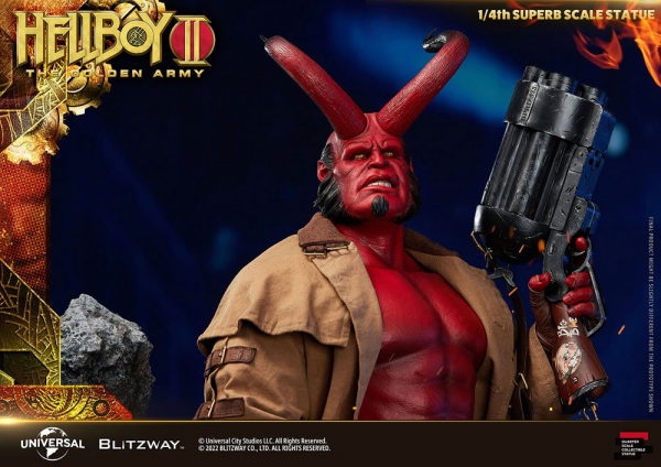 Hellboy Statue 1/4 Superb Scale, Hellboy II: The Golden Army, 70 cm