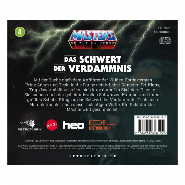 Masters of the Universe Hörspiel-CD Folge 4: Das Schwert der Verdammnis