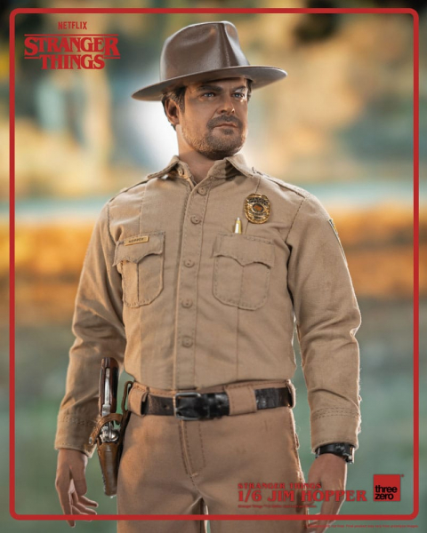 Jim Hopper Actionfigur 1:6, Stranger Things, 32 cm