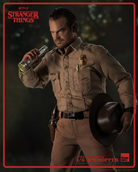 Jim Hopper Actionfigur 1:6, Stranger Things, 32 cm