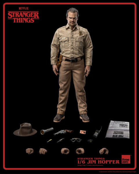 Jim Hopper Actionfigur 1:6, Stranger Things, 32 cm