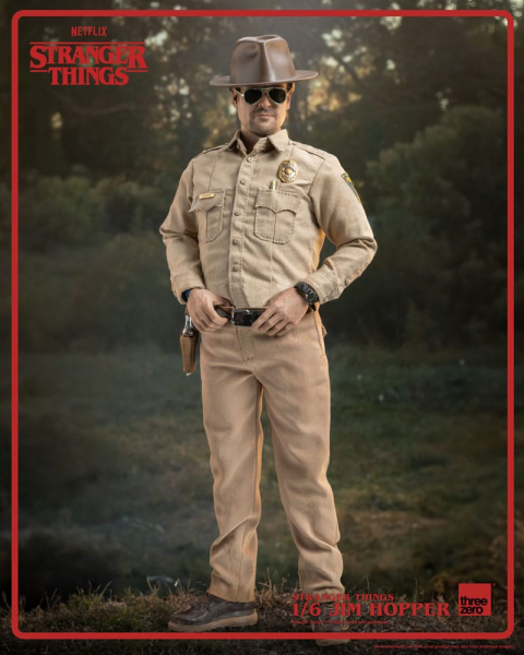 Jim Hopper Actionfigur 1:6, Stranger Things, 32 cm