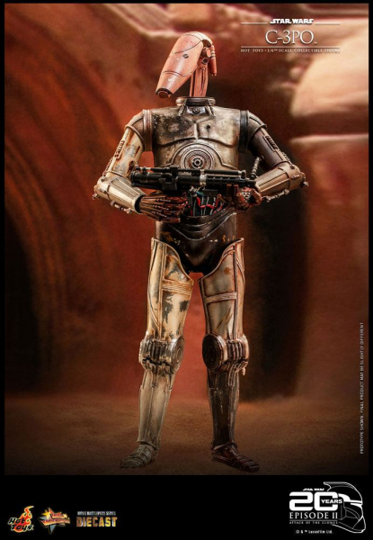 C-3PO Actionfigur 1:6 Movie Masterpiece Series, Star Wars: Episode II, 29 cm