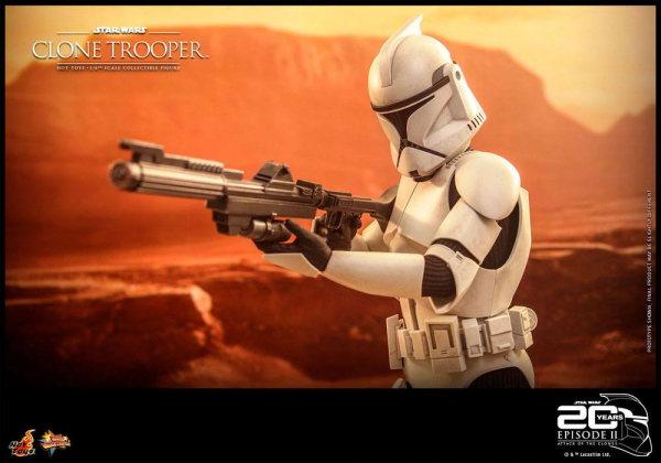 Clone Trooper Action Figure 1/6 Movie Masterpiece Series, Star Wars: Episode II, 30 cm