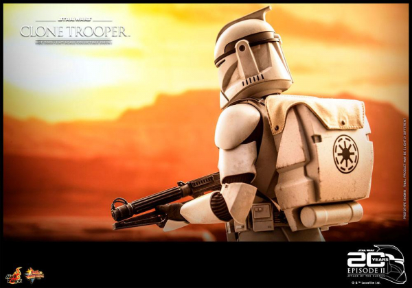 Clone Trooper Action Figure 1/6 Movie Masterpiece Series, Star Wars: Episode II, 30 cm