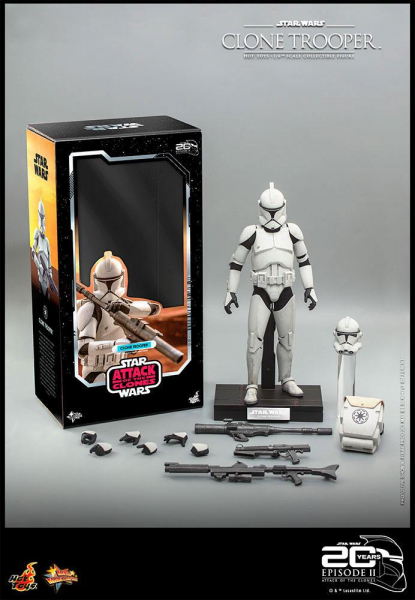 Clone Trooper Action Figure 1/6 Movie Masterpiece Series, Star Wars: Episode II, 30 cm