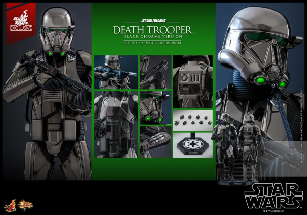 Death Trooper (Black Chrome Ver.) Action Figure 1/6 Movie Masterpiece Series Exclusive, Star Wars, 32 cm