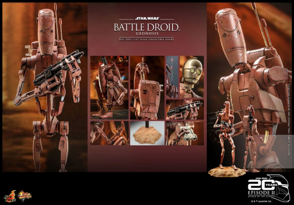 Geonosis Battle Droid Actionfigur 1:6 Movie Masterpiece Series, Star Wars: Episode II, 31 cm