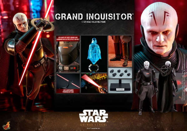 Grand Inquisitor Actionfigur 1:6 Television Masterpiece Series, Star Wars: Obi-Wan Kenobi, 30 cm