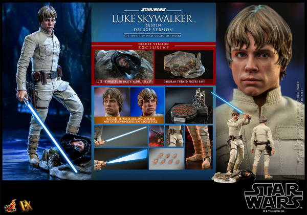 Luke Skywalker (Bespin) Actionfigur 1:6 Movie Masterpiece Series Deluxe, Star Wars: Episode V, 28 cm