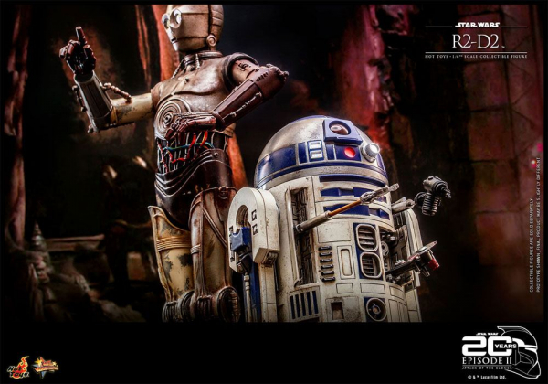 R2-D2 Actionfigur 1:6 Movie Masterpiece Series, Star Wars: Episode II, 18 cm