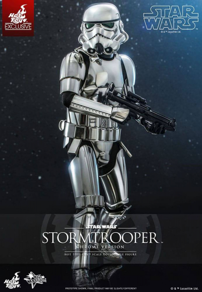 Stormtrooper (Chrome Version) Action Figure 1/6 Movie Masterpiece Series Exclusive, Star Wars, 30 cm