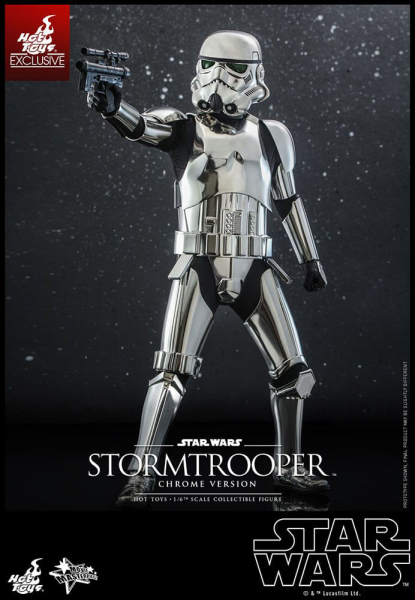 Stormtrooper (Chrome Version) Action Figure 1/6 Movie Masterpiece Series Exclusive, Star Wars, 30 cm