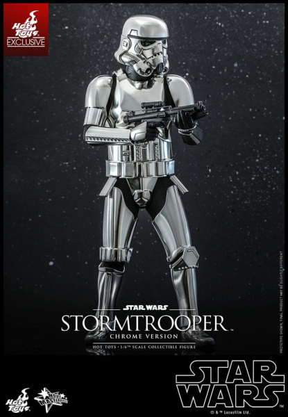 Stormtrooper (Chrome Version) Action Figure 1/6 Movie Masterpiece Series Exclusive, Star Wars, 30 cm