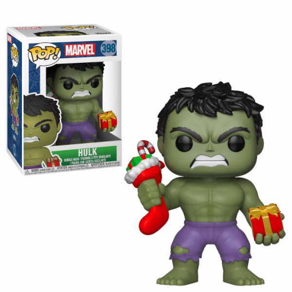 Hulk (Christmas Stocking) Wackelkopf-Figur POP! Holiday, Marvel