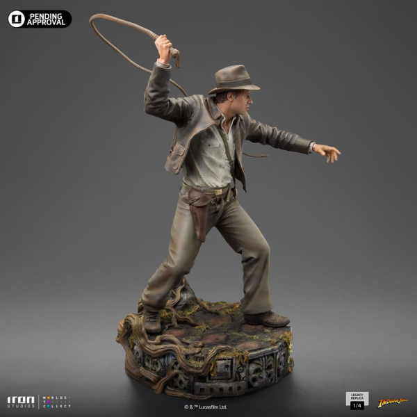 Indiana Jones Statue 1/4 Legacy Replica, Raiders of the Lost Ark, 62 cm