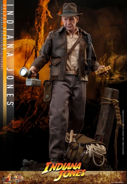 Indiana Jones Action Figure 1/6 Movie Masterpiece Series Deluxe Version, Indiana Jones and the Dial of Destiny, 30 cm